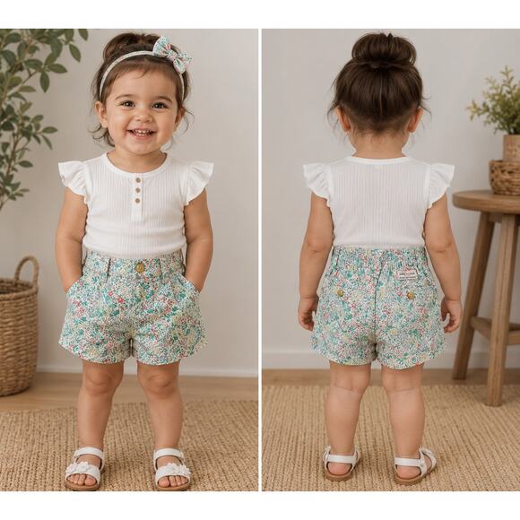 Janie and Jack Other - Janie and Jack - Shorts with floral print
